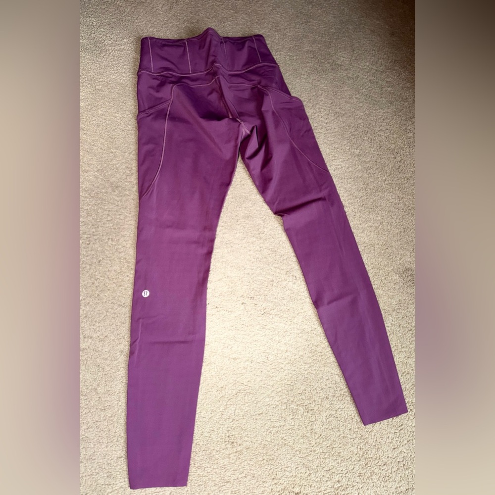 Lululemon High Rise HR Fast & Free Tight Pocket Legging 28” Vivid Plum 8